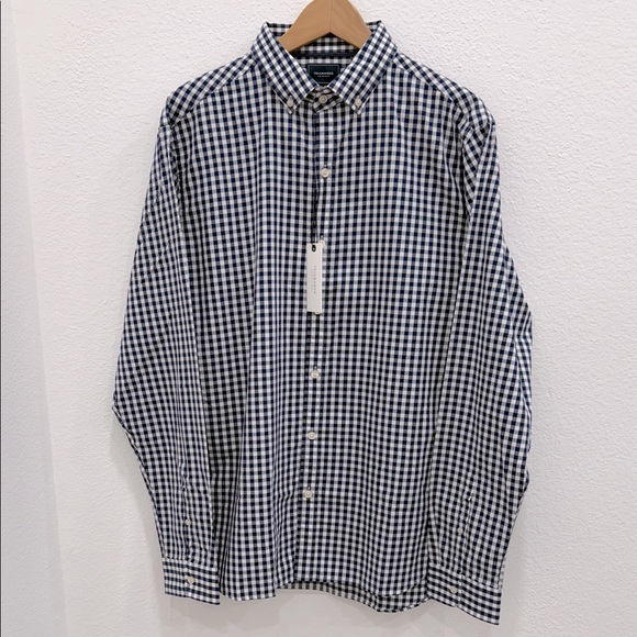 7 Diamonds Navy and White Checkered Shirt XL - Picture 1 of 12